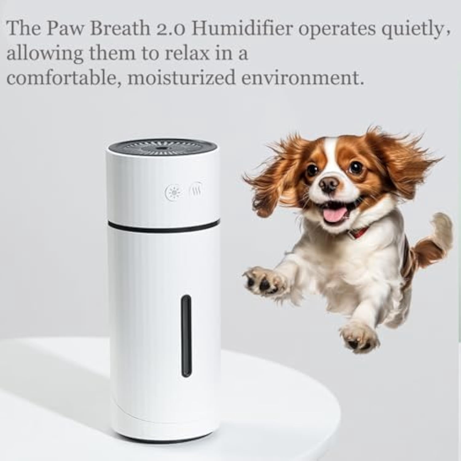 Breath 2.0 Dog Humidifier - 100% Pet-Safe,No Risks, Breath 2.0 Humidifier,Mini Dog Humidifiers with Whisper-Quiet/90° Adjustable Mist,Creates a Safe,Moisturized Environment for Dogs