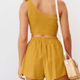 thumbnail image 4 of Conjunto de dos piezas de verano para mujer con pantalones cortos y tops sin mangas (amarillo XL) FLhrweasw Para estrenar, 4 of 7