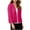 Hot Pink, variant on CHGBMOK Women's Solid Knitted Loose Cardigan Sweater 3/4 Sleeve Open Front Cropped Tops