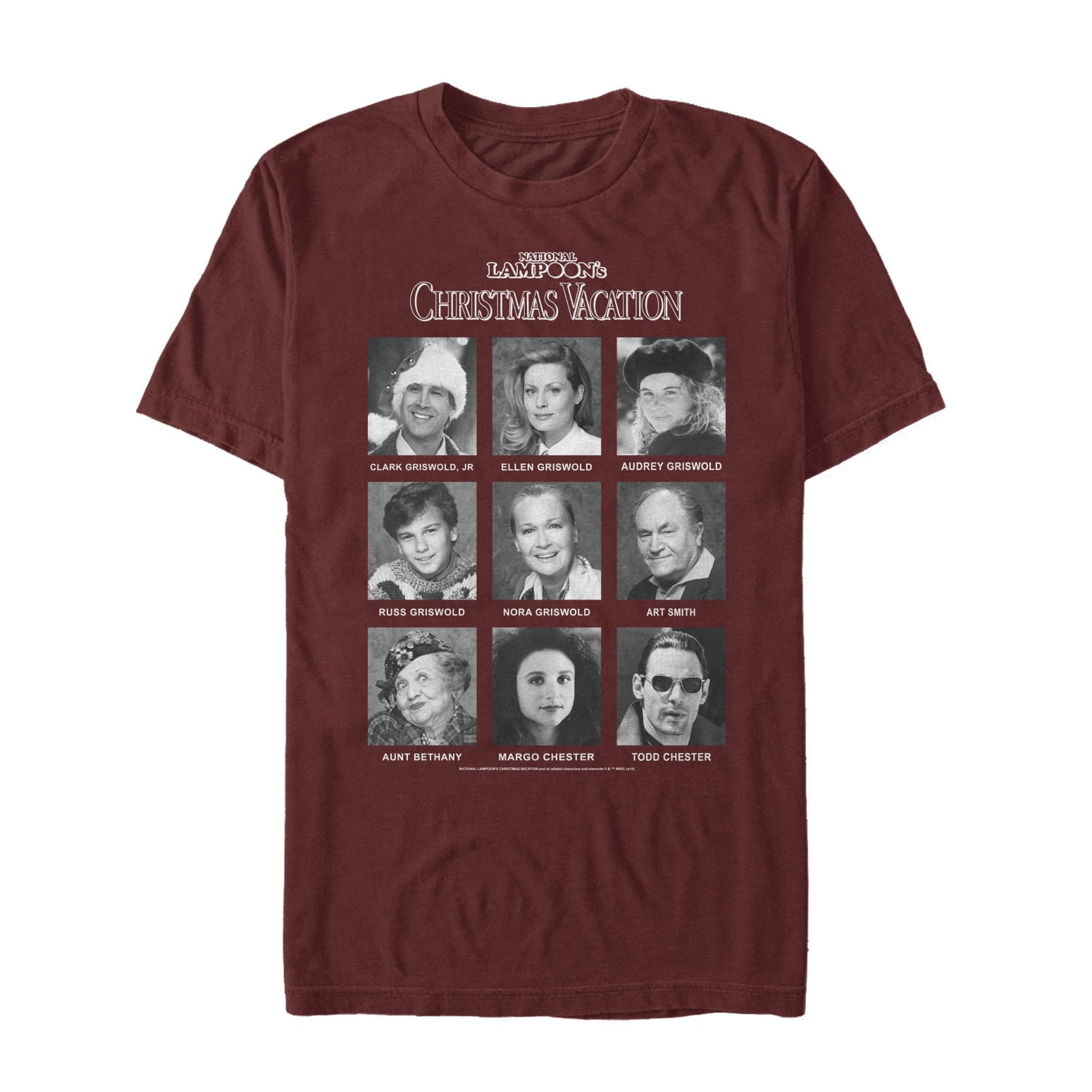 Men's National Lampoon's Christmas Vacation Griswold Yearbook Graphic Tee Cardinal 2X Large