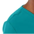 thumbnail image 5 of ave. Lex Women's Three Pocket V-Neck Tunic Scrub Top in Teal Blue, M, 5 of 6