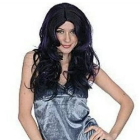 Totally Ghoul Womens Black Gothic Wig Goth Hair