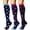 Blue Round Heart, variant on 3 Pairs Copper Compression Socks for Women & Men Circulation 15-20 mmhg - Better Blood Flow, Swelling, Best Support for Medical, Running, Nursing