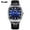 Black belt - silver shell with blue surface, variant on Men's Quartz Watch Trendy Simple Men's Quartz Watch with Calendar Waterproof Luminous Men's Watch Business Fashion Men's Wristwatch