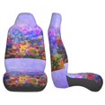 thumbnail image 3 of Fuzoiu Colorful Purple Cosmos Flower Print Seat Covers Set, Car Seat Covers Front Seats, Car Seat Protector, Car Seat Cushion, Seat Covers Carseat Cover Universal Fit for Most Cars, 3 of 7