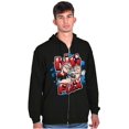 thumbnail image 3 of Airbrushed Popeye Cartoon Big Flex Zip Hoodie Sweatshirt Men Brisco Brands S, 3 of 5