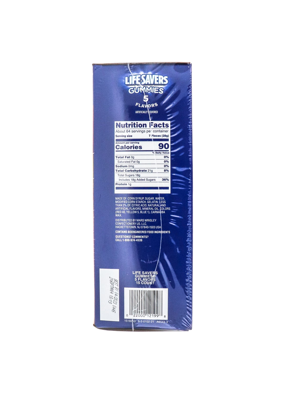Lifesavers, 5-Flavors Hard Candy 15 Count - 4.2 oz.