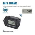 thumbnail image 3 of Runleader Digital LCD Hour Meter AC/DC 5V to 277V Marine ATV Snowmobile Compressor Gas Powered Motor, 3 of 8