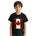 thumbnail image 4 of AUNVITO Kids Casual Short Sleeve Cotton T-shirt Stylish Cute Maple Leaf Print, 4 of 9
