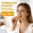 thumbnail image 5 of Creatine Monohydrate Gummies for Men & Women, Chewables Creatine Monohydrate for Muscle Strength, Energy Boost, Pre-Workout Supplement-90 Pineapple Gummies, 5 of 5