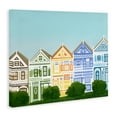 thumbnail image 3 of Stupell Industries Painted Ladies Houses Canvas Wall Art design by Evelyn Coleman, 36 x 48, 3 of 7