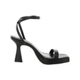 thumbnail image 3 of Steve Madden Womens Nicky Leather Open Toe Pumps, 3 of 3