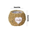 thumbnail image 2 of Decoraciones Del Hogar para la Sala de Estar,Tejido a Mano de Paja Suculente Planter Pot Khaki 5.11x5.11In,Cesta de Flores Decoración Del Hotel Del Huésped Del Hogar,Macetas de Flores de Interior, 2 of 6
