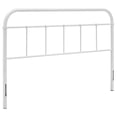 thumbnail image 1 of Modway Serena Rustic Farmhouse Steel Metal Full Headboard in White, 1 of 4