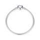 thumbnail image 1 of Disney 925 Sterling Silver Bracelet Moments Sparkling Mickey Mouse Heart Clasp Snake Chain Bracelet for Women DIY Charms Beads17cm Gao Jinjia LED, 1 of 2