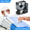 thumbnail image 3 of GREENCYCLE 3PK 12mm 7m Black on Clear Label Tape Compatible for Dymo D1 45010 LabelManager LabelPoint LabelWriter Label Maker, 3 of 7