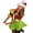 Green, variant on Women Christmas Santa Dress Deluxe Mrs. Claus Costume Off Shoulder Velvet Dress Santa Hat Set Cosplay Outfits
