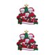 thumbnail image 4 of Bewildely 1 Uds. Adorno colgante de árbol de Navidad para el hogar y la Oficina, decoración colgante de árbol de Navidad, decoración de arcilla Tres cabezas 2piezas Bewildely CBP143969, 4 of 6