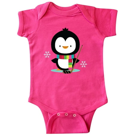 

Inktastic Hockey Christmas Penguin Gift Baby Boy or Baby Girl Bodysuit