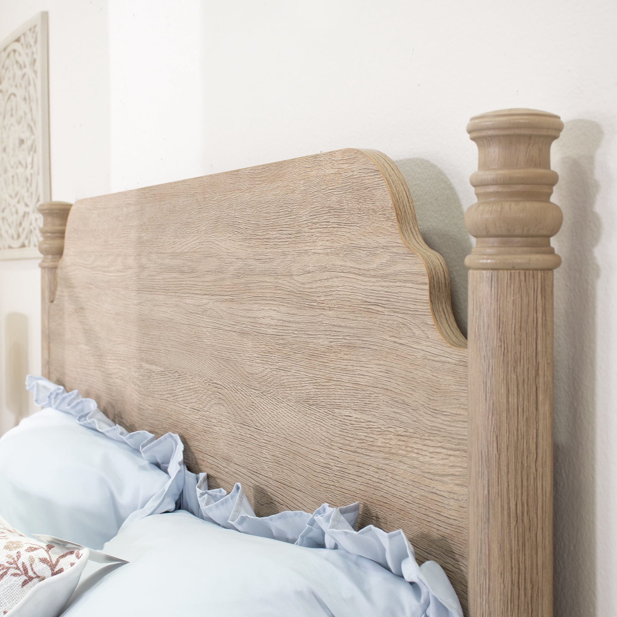 My Texas House Monroe Full Bed, Brushed Oak Finish