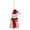 White, variant on Northlight Envelope USPS "Dear Santa" with Stripes Glass Christmas Ornament - 3.5" - Red