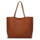thumbnail image 5 of Dreubea Bolso de hombro de piel sintética suave para mujer, bolso de mano con borlas de gran capacidad, 5 of 5