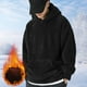 thumbnail image 1 of Dolkfu Sudadera Sherpa para hombres, sudadera cómoda y suelta con bolsillo, camisetas de manga larga para hombres en invierno. S, 1 of 8