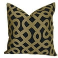 thumbnail image 1 of Plutus Coussin Graphique Labyrinthe Fait Main, (Double Face 22 Pouces x 22 Pouces), 1 of 4