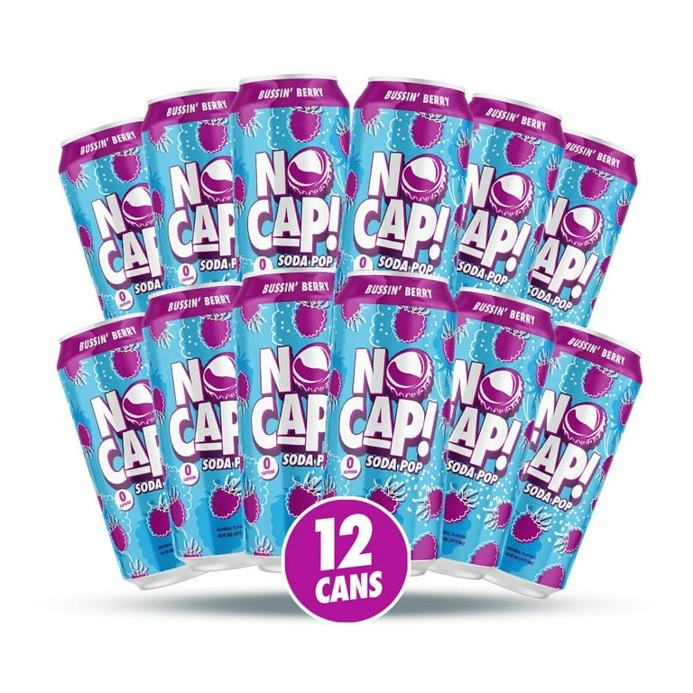 No Cap! Clean Soda Pop, Zero Sugar, Zero Calorie, Caffeine Free