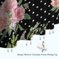 thumbnail image 6 of Pioneer Flower Floral Print Pattern Shower Curtain 36"x72" ,Bathroom Decorative Shower Curtains Set with 12 Hooks,Modern Waterproof Washable Shower Curtain, 6 of 6