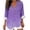 Purple, variant on Womens Long Sleeve V Neck T-Shirts Graphic Printed Tunic Tops Casual Loose Fit Pullover Shirts Spring Summer Clothes (XL, White J)