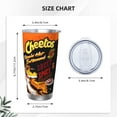 thumbnail image 3 of Cheetos Car Cup with Straw Three-piece Set Insulated Travel Coffee Mug Birthday Christmas Present for Women Men, 3 of 4