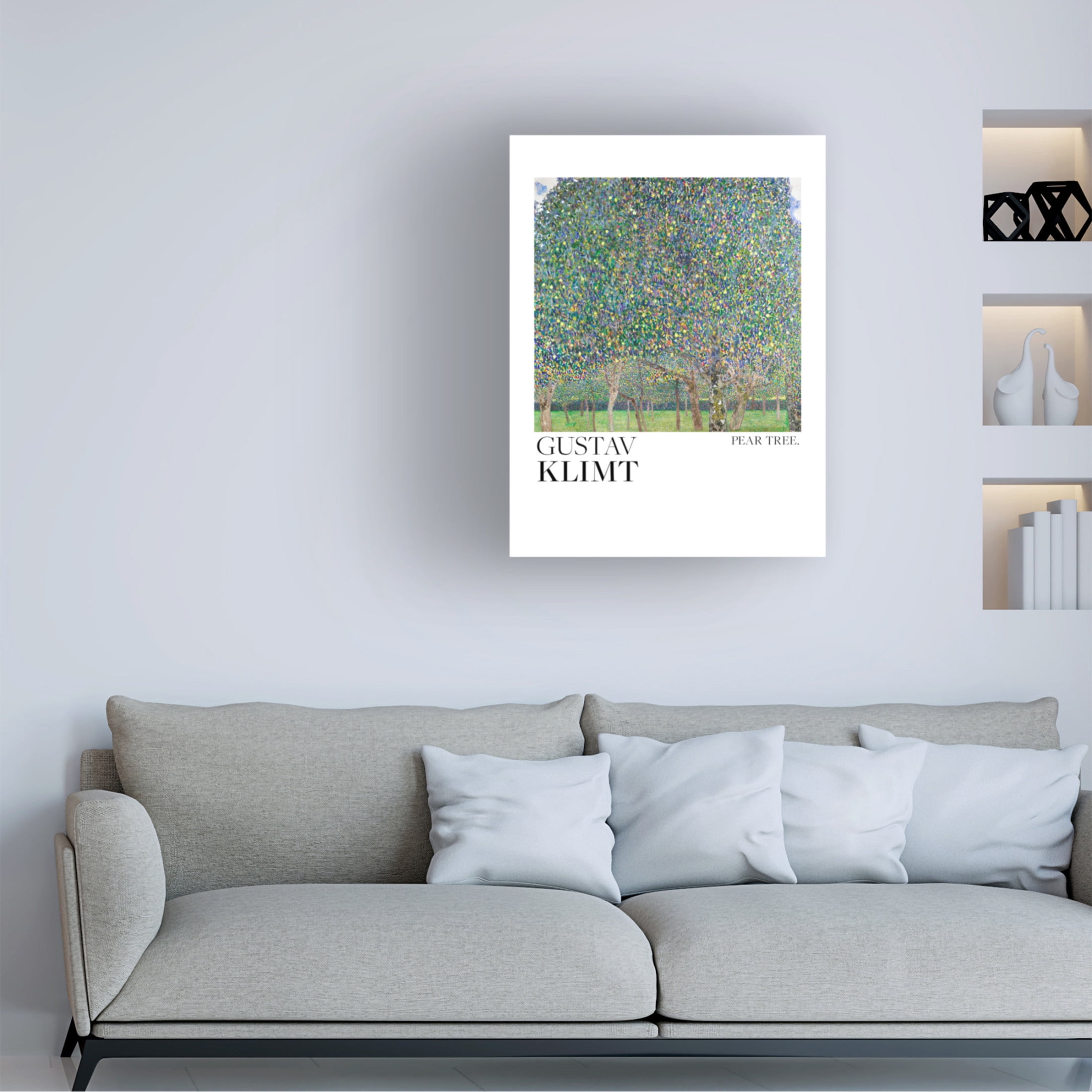 Canvas Wall Art - Pictufy 'Pear Tree 1903 Poster' Wall Art for Living Room, Bedroom, or Office D?cor by Trademark Fine Art - 24 x 32 Inches