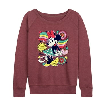 Disney - Mickey & Friends - Minnie Mouse - Happiness - Women's Lightweight French Terry Long Sleeve Shirt
