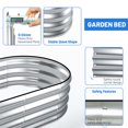 thumbnail image 5 of SnugNiture Raised Garden Bed, 2Pcs 4x2x1ft Outdoor Raised Beds Kit for Planting Plants, Silver, 5 of 6