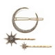 thumbnail image 1 of Juego de pinzas para el cabello de cristal con hexagrama de estrella y luna, accesorios decorativos para el cabello para mujer, 1 of 5