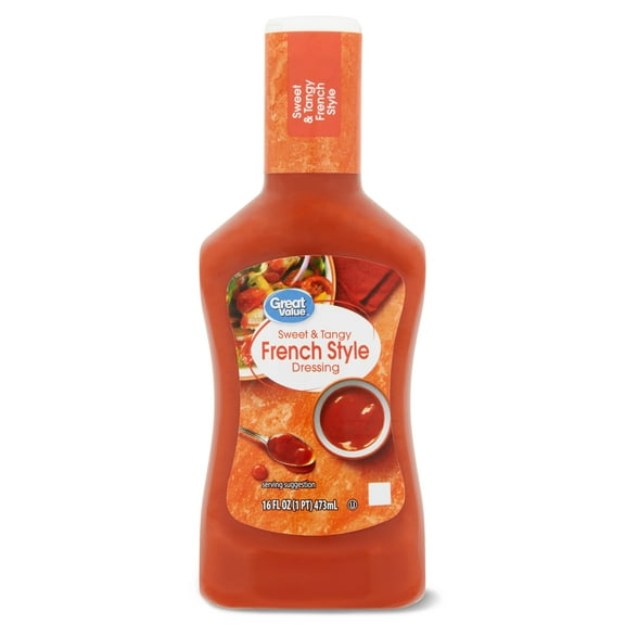Great Value Sweet & Tangy French Style Salad Dressing, 16 fl oz