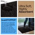 thumbnail image 4 of GORILLA GRIP Ultra Absorbent Grippy Doormat for Muddy Dog Paws, Machine Washable Soakstopper Rugs Cleaner Floors, Bed Mat for Dirty Dogs, Indoor Entrance Door Rug Pet Bed Mats 24x17 Black, 4 of 10