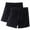 Black, variant on Cameland 2PC Womens Plus Sized Pajama Shorts Solid Color Cotton Lounge Shorts Loose Fitted Sleep Shorts Softs Comfy Elastic Bottoms