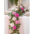 thumbnail image 3 of Flores artificiales InnoGear, 100 unidades, rosas de espuma rosa, 3 of 7