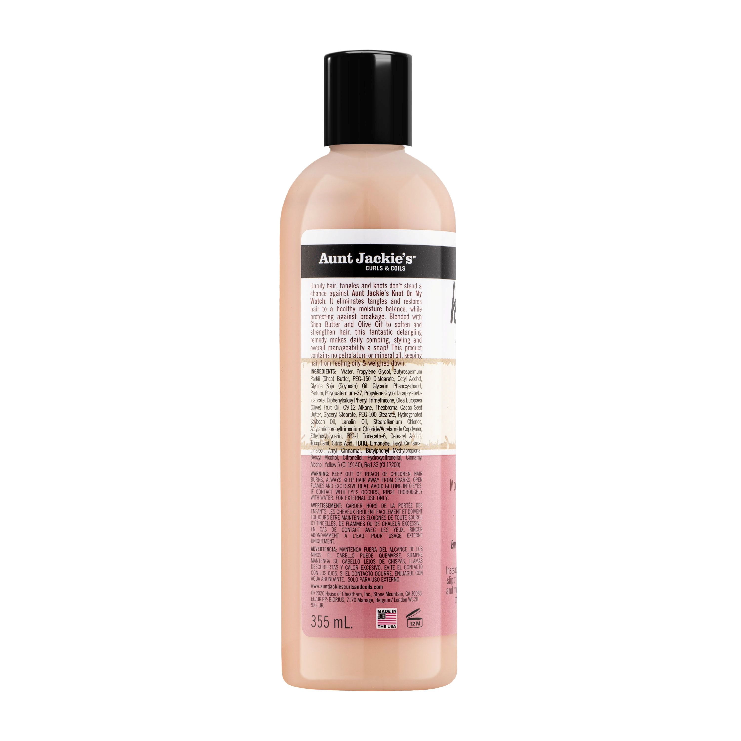 Aunt Jackie's Knot On My Watch Instant Detangling Therapy, 12 oz., All Hair Type