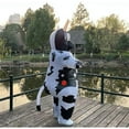 thumbnail image 4 of Inflatable Cow Costume  Cosplay Party Holiday Halloween Parade Carnival Suit Jumpsuit Fun Party Fancy Dress,Adults 4'11"-6'3",Cow, 4 of 7