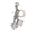 Silver, variant on Golden Dice Keychain Pendant Portable Lucky Charm Multifunctional Bag Charm Key Ring Backpack Accessory