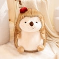 thumbnail image 3 of Fluffy Hedgehog Plush Toy -6.3 '' Hug Apple Decor Hedgehog Stuffed Animal Doll Nursery Animal Theme Party Decor Gift, 3 of 6