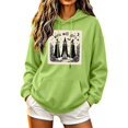 thumbnail image 2 of Molidfa Womens Retro Ghost Hoodie Pumpkin Patch Graphic Oversized Pullover Sweatshirt, 2 of 5