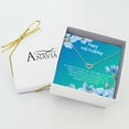 thumbnail image 3 of Anavia Happy 40st Birthday Gifts Stainless Steel Fashion Necklace Birthday Card Jewelry Gift for Her, Birthday Gift for Mom-[Rose Gold Mini Crystal Heart, Bright Blue Gift Card], 3 of 3