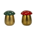 thumbnail image 6 of Decorative Small Mushroom Scented Candles for Men or Women - Stylish Votive Candle with Lid for Outdoor and Indoor - Whimsical Decor for Living Room, Bedroom, or Bathroom - Set of 2, 5", Gold & Red, 6 of 11