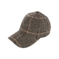 thumbnail image 2 of David & Young  Menswear Houndstooth Plaid Baseball Cap (Women), 2 of 4