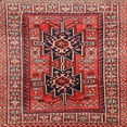 thumbnail image 1 of Ahgly Company Indoor Square Traditional Orange Salmon Pink Persian Area Rugs, 8' Square, 1 of 6