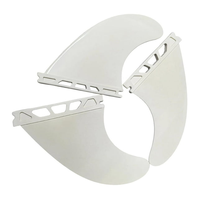 3x Aletas de tabla de surf de liberación rápida Reemplazo Profesional Premium Portátil Accesorio de alto rendimiento Fácil de instalar Blanco